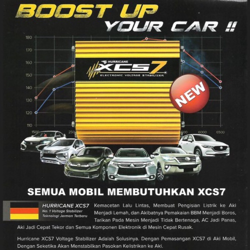 Jual Hurricane XCS7 XCS 7 utk mobil 1500 - 3000 cc bkn XCS5 XCS4 XCS3 XCSGO Berkualitas