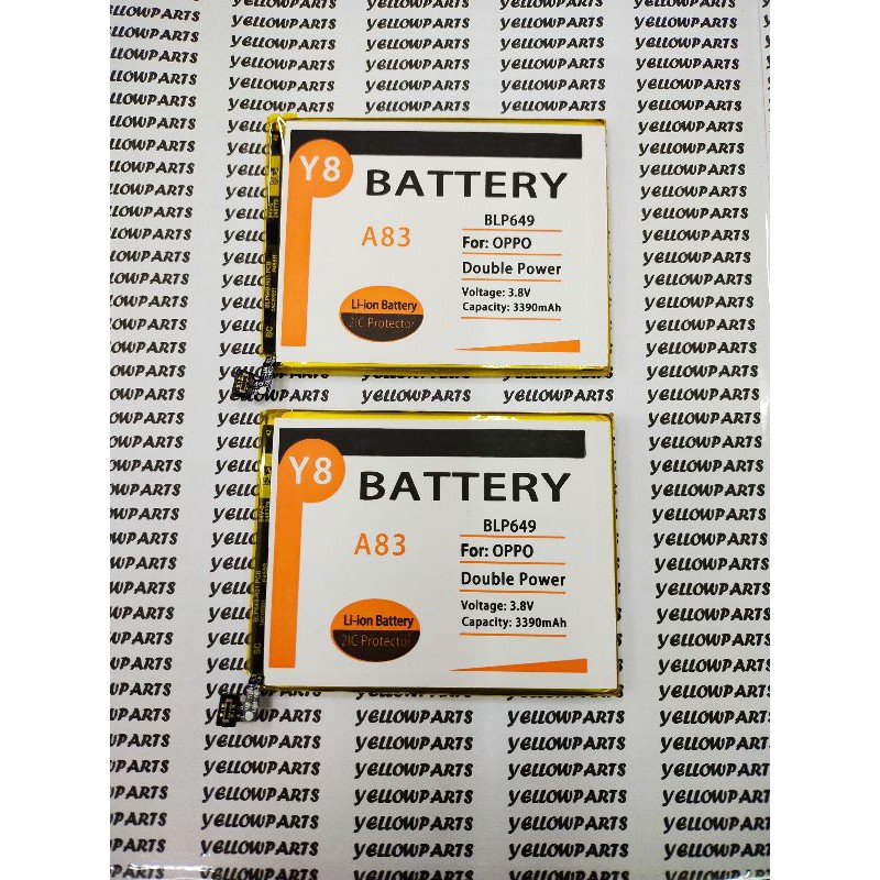 BAT BATTERY BATERAI OPPO A83 BLP649 Y8 DOUBLE POWER