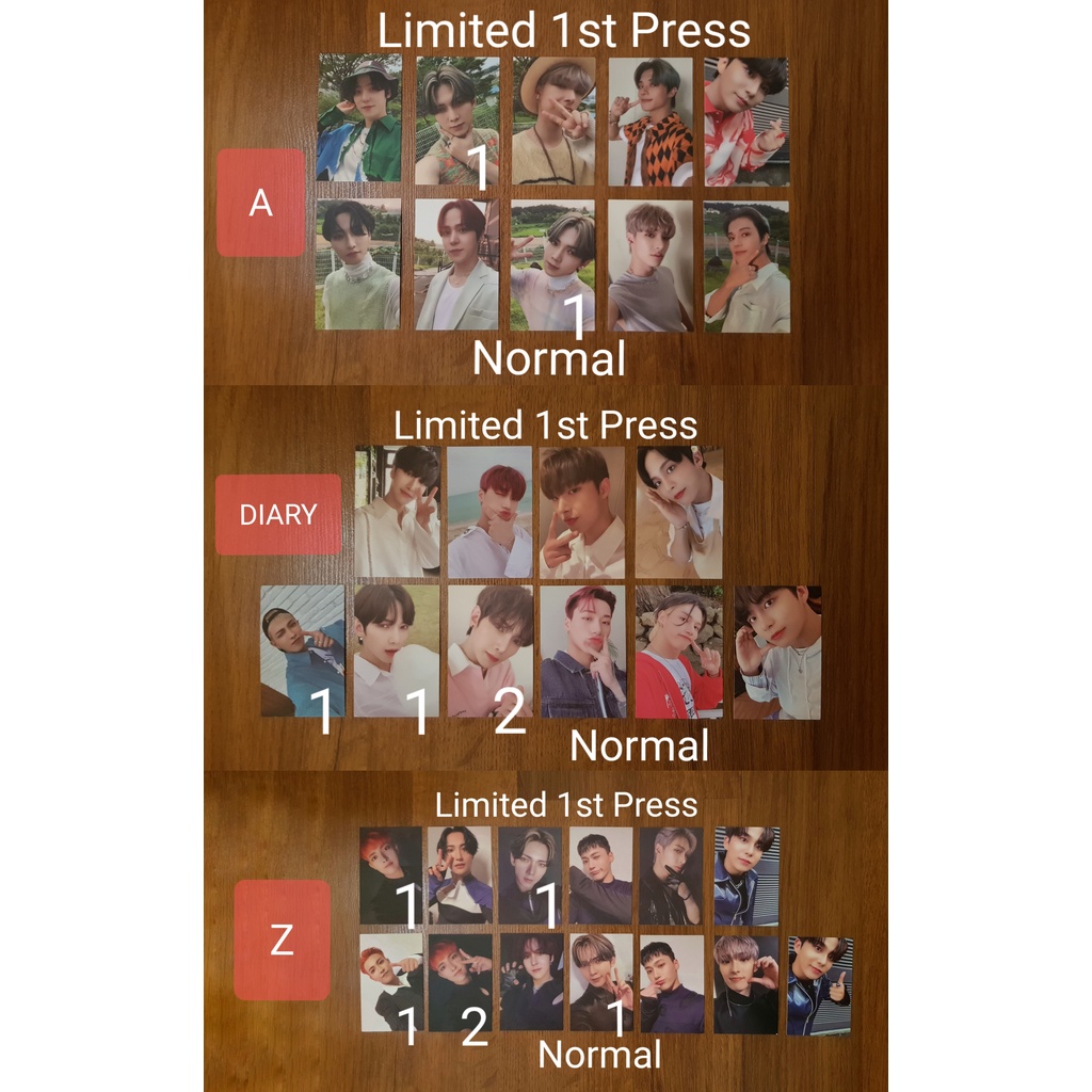 ATEEZ - Zero : Fever Part 3 First Press Limited Edition Normal Photocard / PC A Diary Z Hongjoong Se