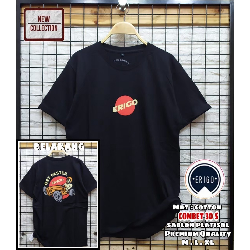 KAOS DISTRO ERIGO TERBARU 2021 / KAOS DISTRO PRIA ORIGINAL / TSHIRT ATASAN PRIA ERIGO / KAOS SANTAI 