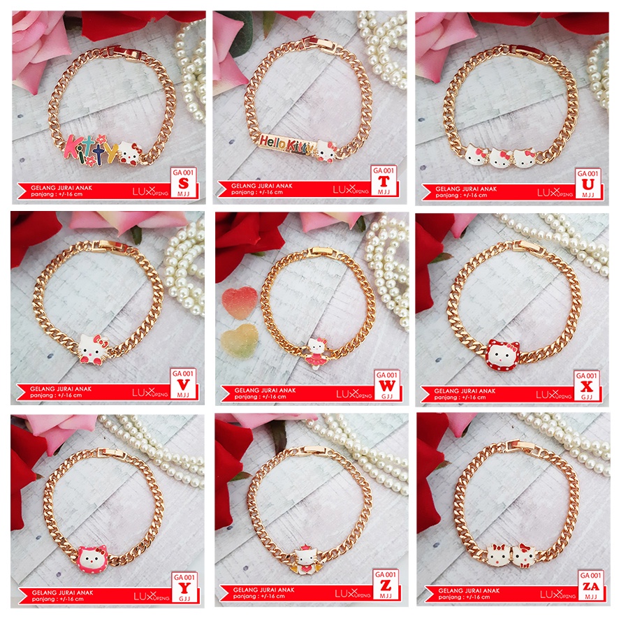 GA 001 GESER Gelang Anak Perempuan Perhiasan Ekonomis Anak Karakter Hello Kitty Aksesoris Gelang Xuping Anak Luxx Xuping