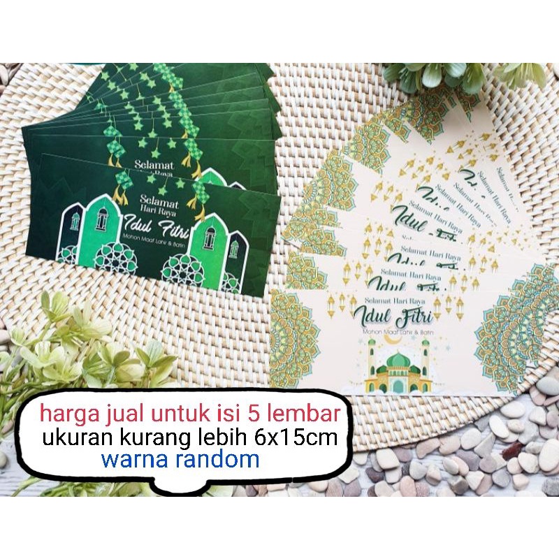 

stiker lebaran idul fitri sticker lebaran idul fitri isi 5 lembar