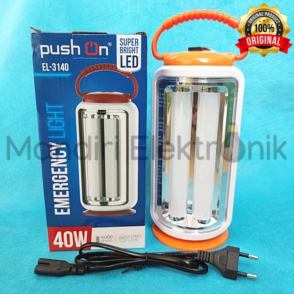 Lampu Emergency LED Push On EL-3140 - Lampu Darurat Portable Recharger Push On EL3140 Emergency Light Super Bright LED