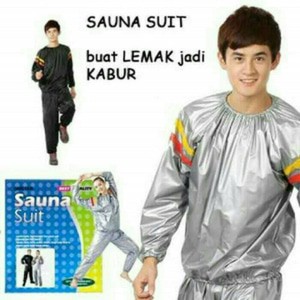 Stelan Pakaian Olahraga Sauna Suit Pembakar Lemak(Pria,Wanita)Termurah