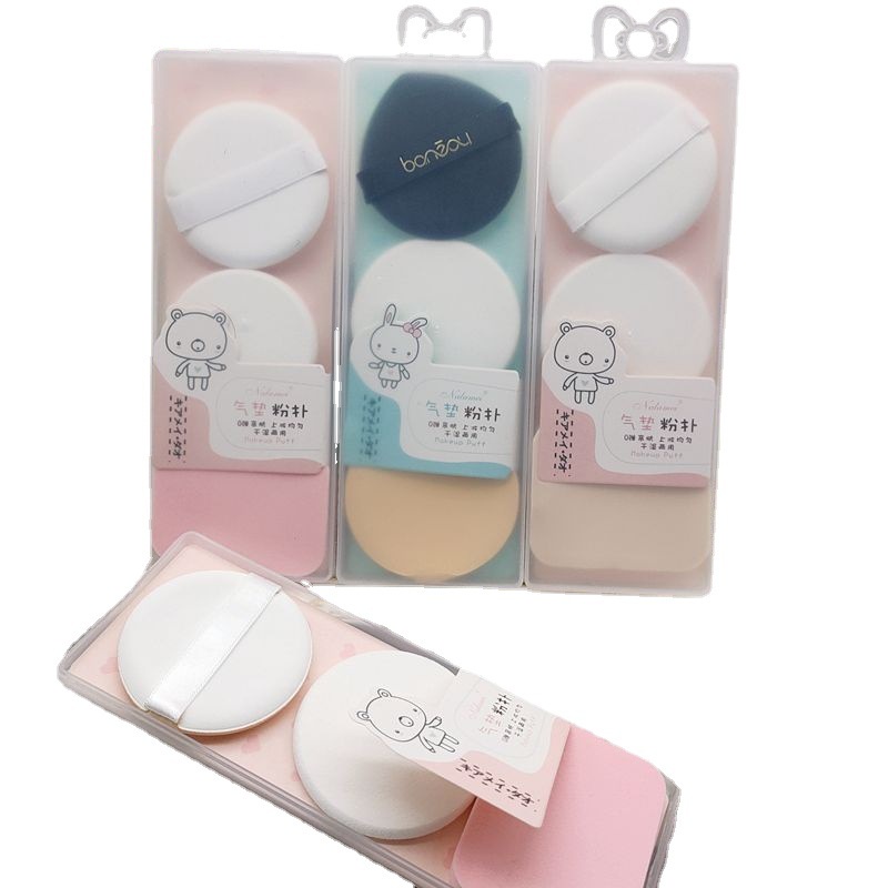 Sponge Make up Lengkap 1set isi 6pcs  Sponge Make Up Spon Bedak Spons Pembersih Wajah Spons Foundati