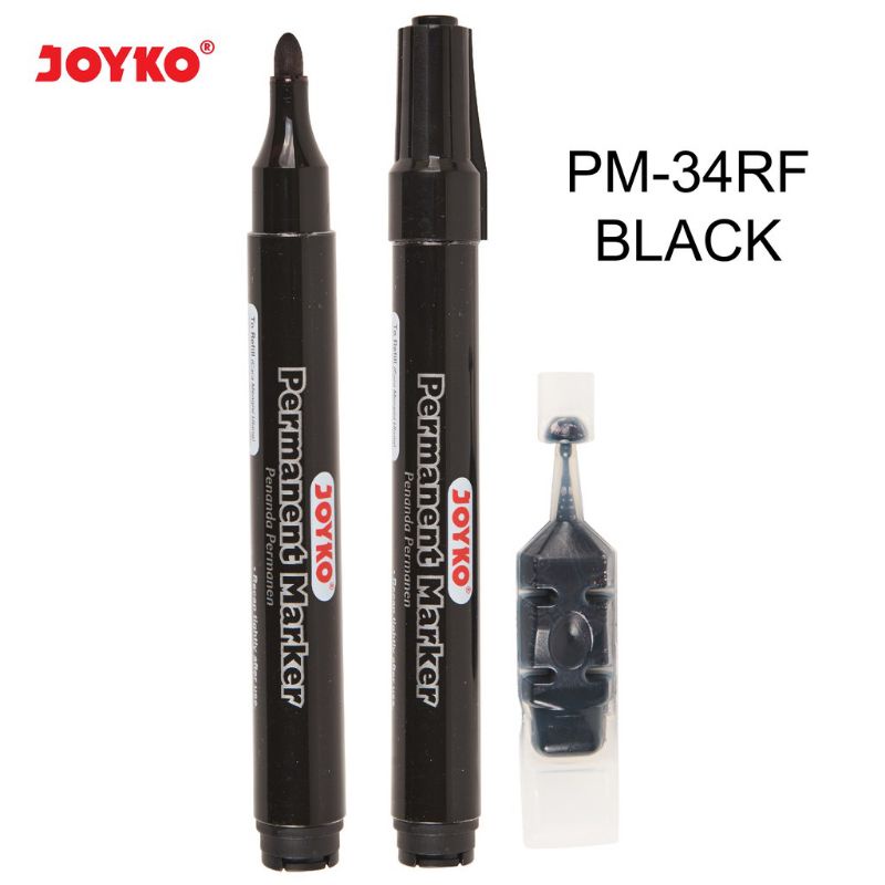 Joyko Permanent Marker Spidol Permanen Round Tip Free Refill spidol permanen joyko spidol permanent