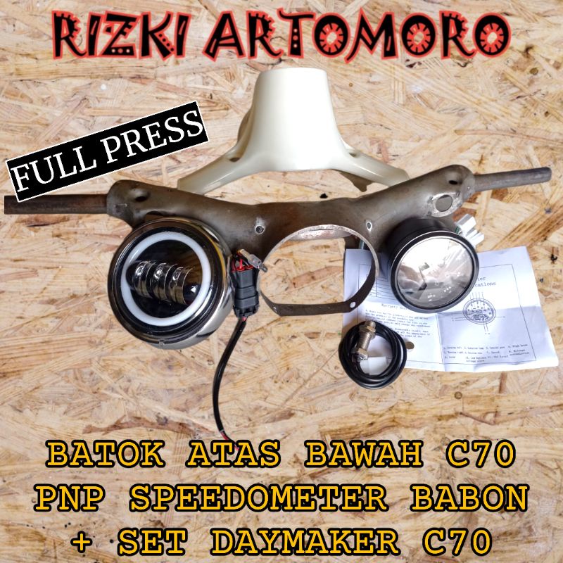 Batok c70 set daymaker DOTSAE dan speedometer digital BABON