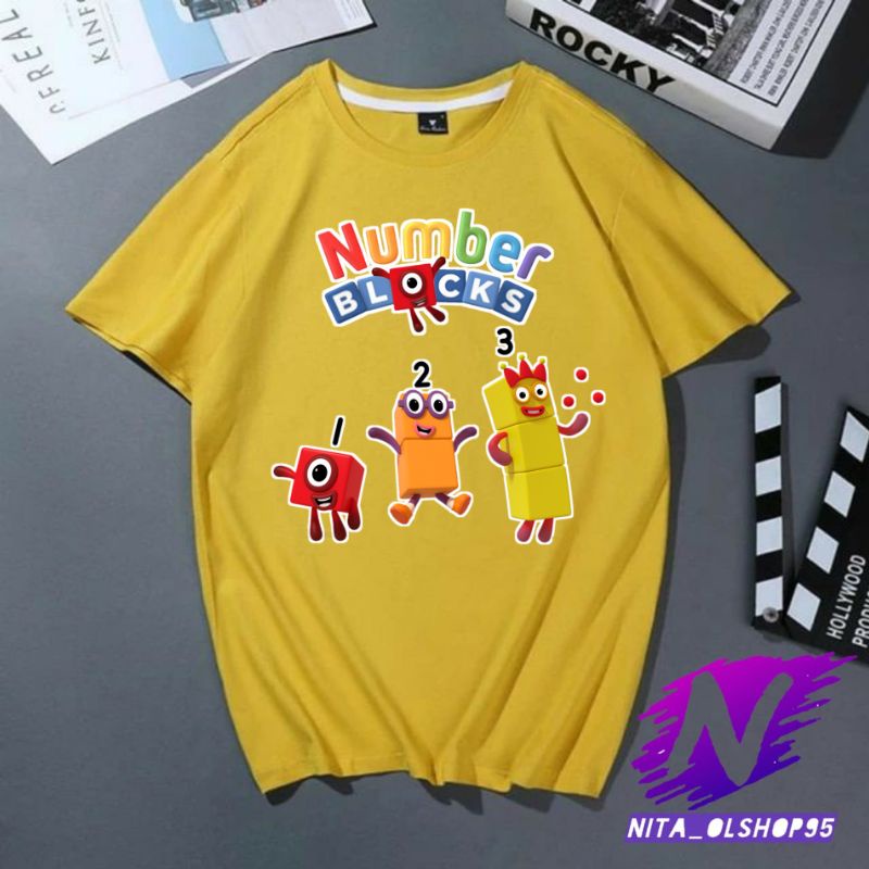 kaos anak number blocks terbaru baju number blocks kaos number blocks