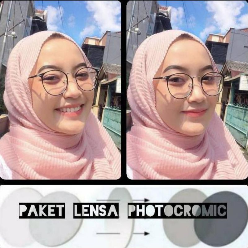 kacamata bulat photocromic