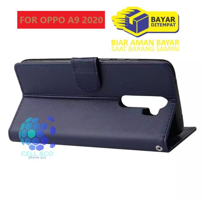 Flip cover OPPO A9 2020 Flip case buka tutup kesing hp casing flip case leather wallet