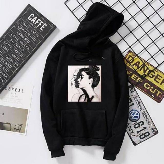 Woman swadow sweater jaket hoddie wanita