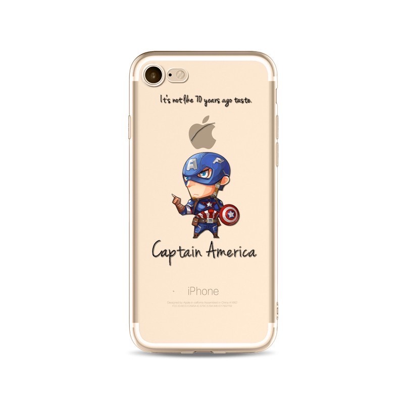 iPhone 7+ / iPhone 8+ Case The Avengers Super Hero Cartoon Soft TPU Covers