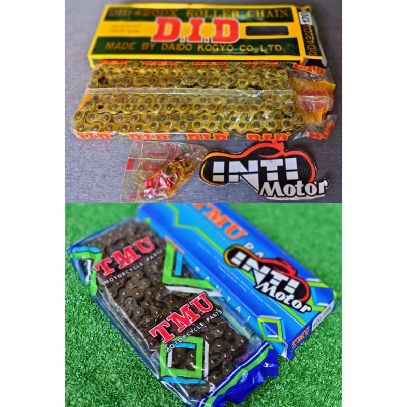 Rantai 420 panjang 108 merk TMU HITAM BLACK ORI CHAIN DRIVE Motor variasi 420108 CAIN RANTE 420 420x