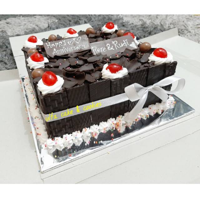 Birthday Cake Blackforest Cake Kue Blackforest Kue Cokelat Kue Ulang Tahun Kue Ultah Shopee Indonesia