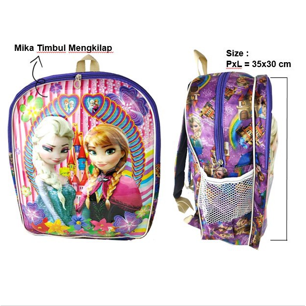 IMPORT TAS RANSEL ANAK SD 3D TIMBUL UKURAN BESAR TEBAL