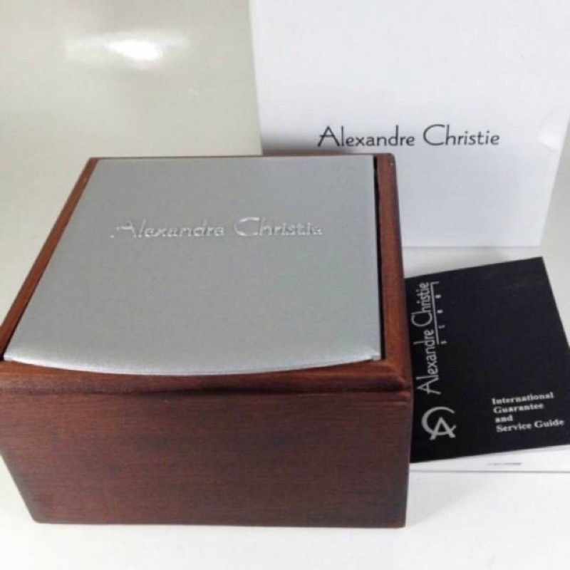 Jam Tangan Alexandre Christie AC6225 Cewek Silver Hitam Original