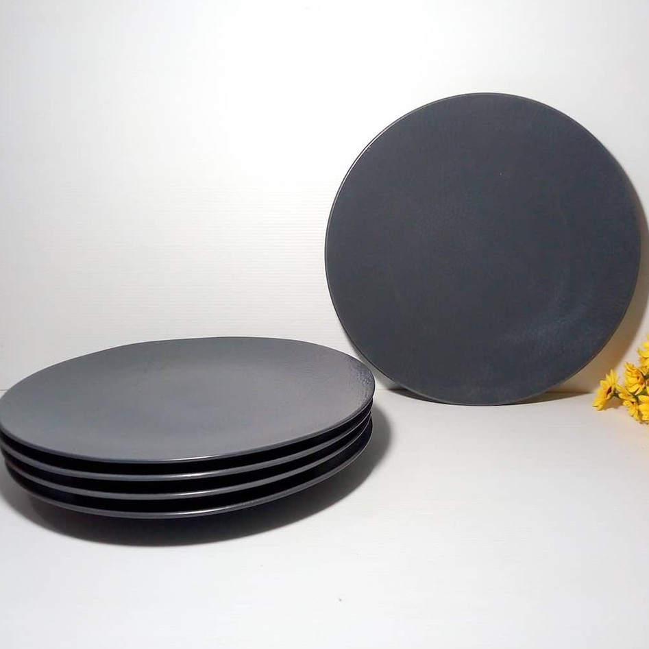 00443 Piring Makan Keramik Motif Medard / Piring Keramik / Piring Makan Ceper / Piring Makan Keramik