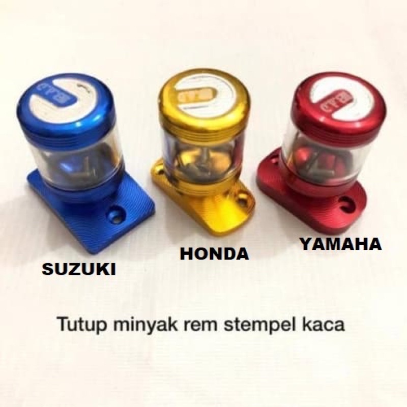 Tutup Minyak Rem DEPAN Stempel Tabung Kaca Untuk Semua Jenis Motor