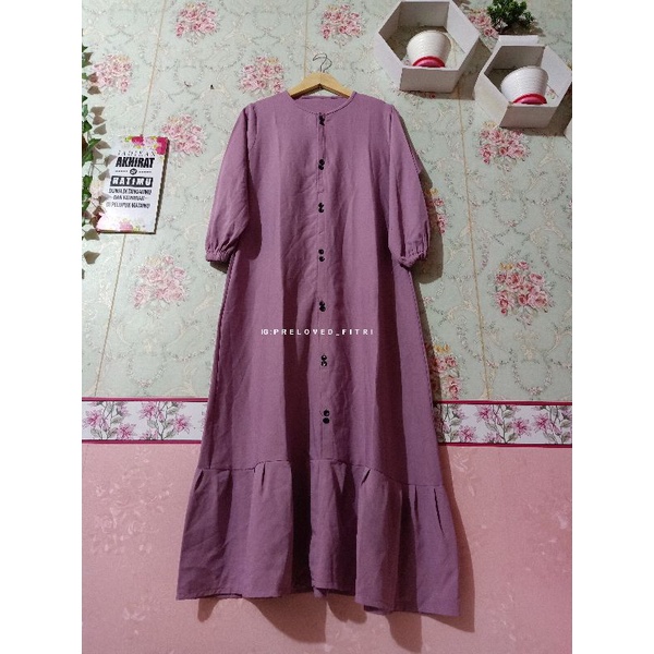 Gamis abaya preloved dress second pl muslimah maxy