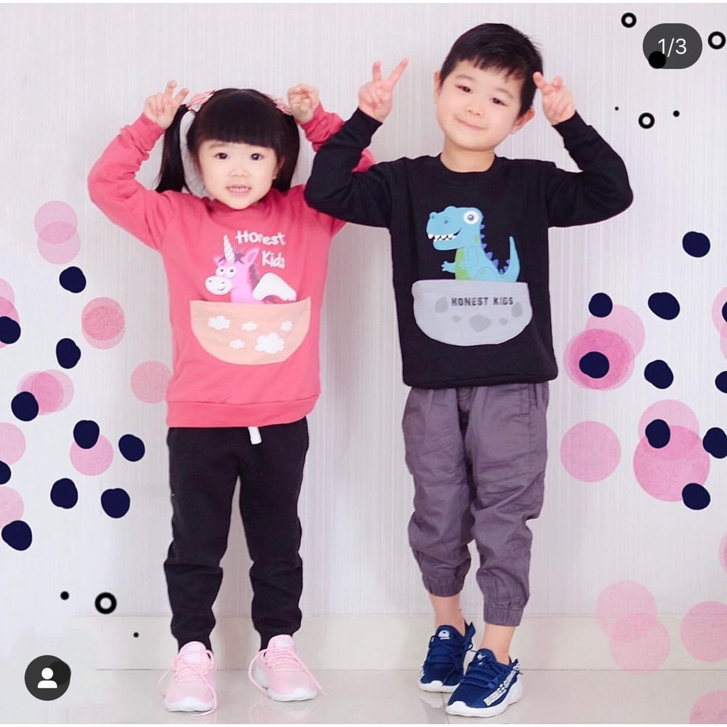 SWEATER JAKET HOODIE ANAK POCKET SERIES USIA 2-10 TAHUN