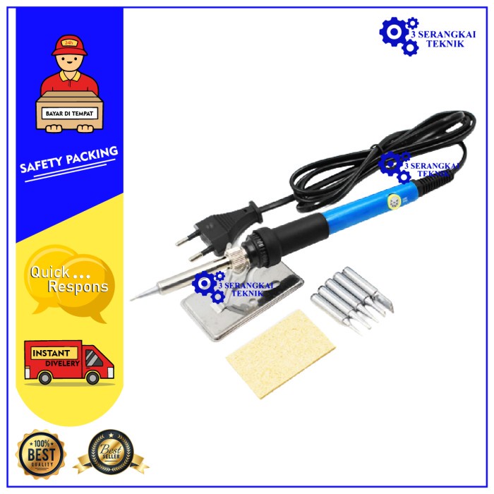 Taffware Solder Iron Adjustable Temperature 60W