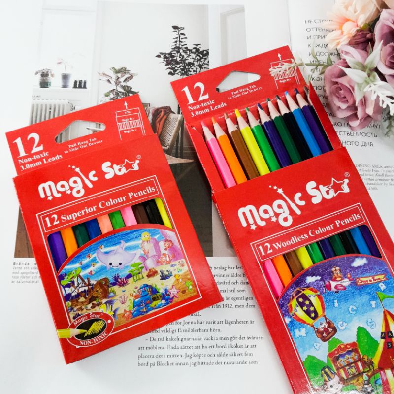 

Pencil Colour Magic Star Pensil Warna Isi 12pcs