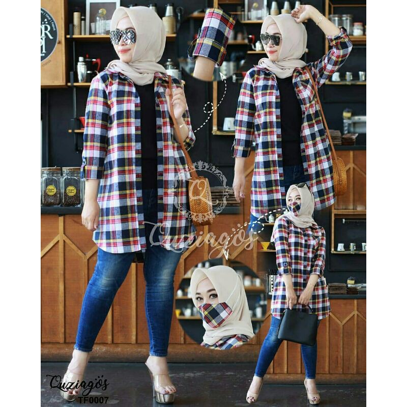 TUNIK FLANEL BY QUZIAGOS ORIGINAL