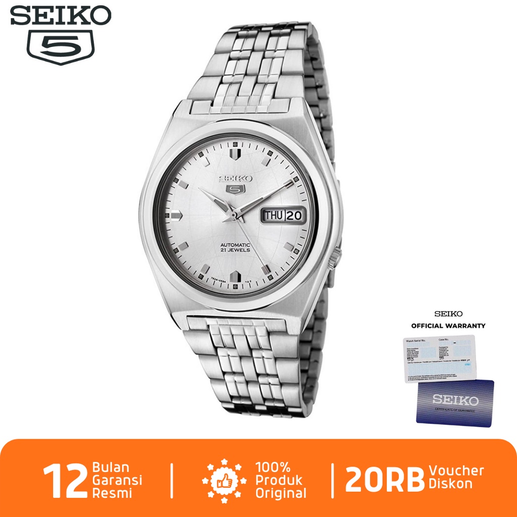 Seiko Pria SNK661 Jam Tangan Pria Seiko 5 Automatic SNK661K1 Stainless Steel Strap