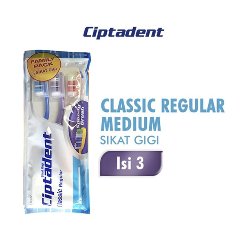 CIPTADENT CLASIC REGULER SOFT SIKAT GIGI Isi 3