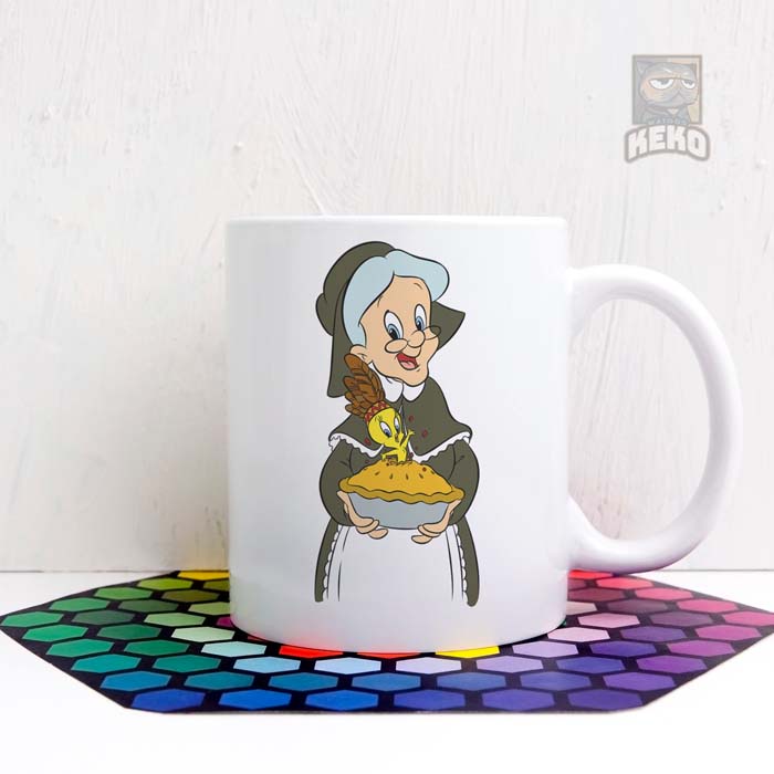Mug Keramik Granny and TWEETY Pie