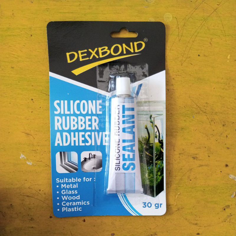 

silicon kaca / lem kaca aquarium / sealant bening