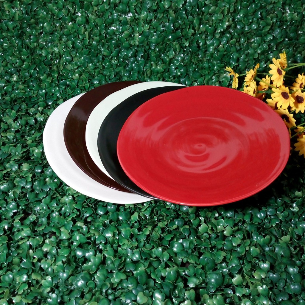 Piring Salad Motif / Piring Keramik Motif / Piring  Keramik Hias