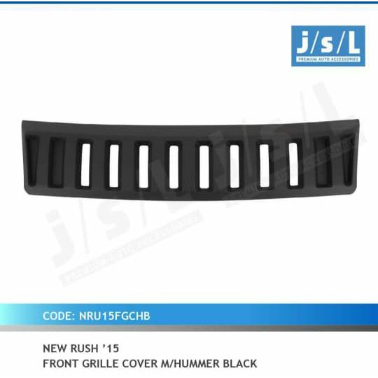 New RUSH TERIOS 2015-2017 grill Depan model Hummer front Grill black