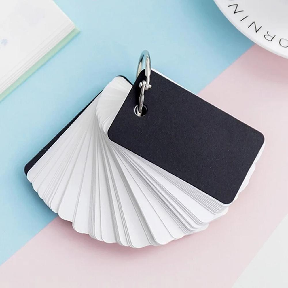 Lanfy Words Card DIY Loose-leaf Notebook Ring Buckle Memo Pad