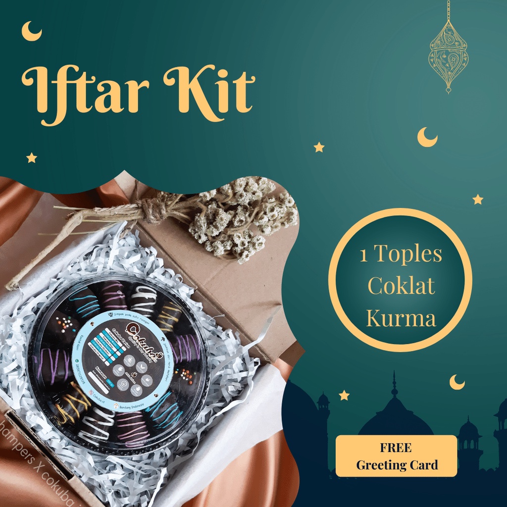 

Hampers Parsel Lebaran Idul Fitri Coklat Kurma isi 1 toples 250 gram | Hampers Parsel Ramadhan Termurah | Coklat Kurma | Oleh-oleh Bandung| Free Greeting card, box+pita, dan bubble wrap