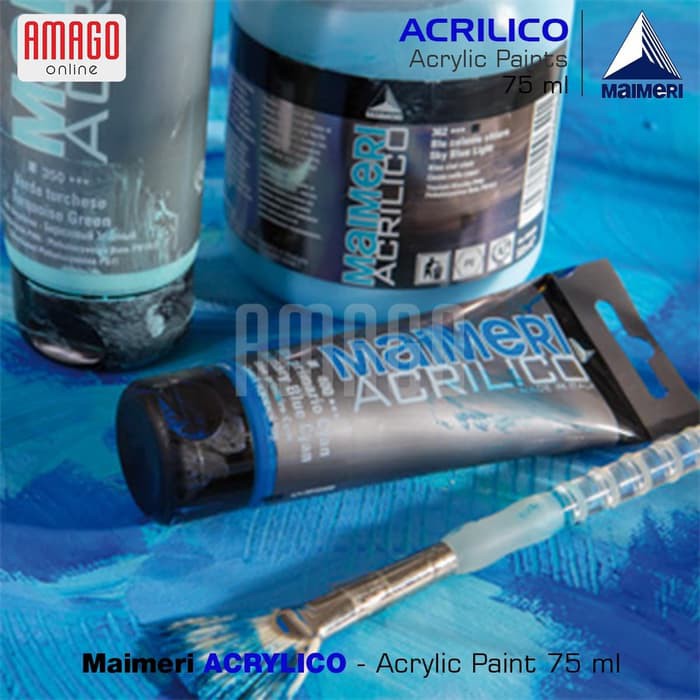 MAIMERI ACRILICO ACRYLIC PAINT- PERMANENT YELLOW MEDIUM -75ML-M0916113