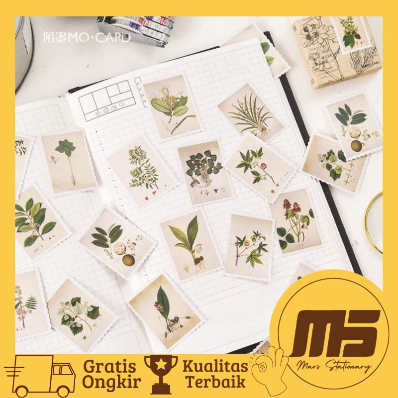 

[ 45 PCS ] Sticker Kawai Aesthetic Plant | Stiker Tanaman Lucu untuk Scrapbook Jurnal Diary