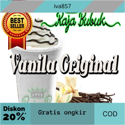 

PROMO Bubuk Minuman Bubble Drink 1kg Vanilla Original "Raja Bubuk" GRATIS ONGKIR