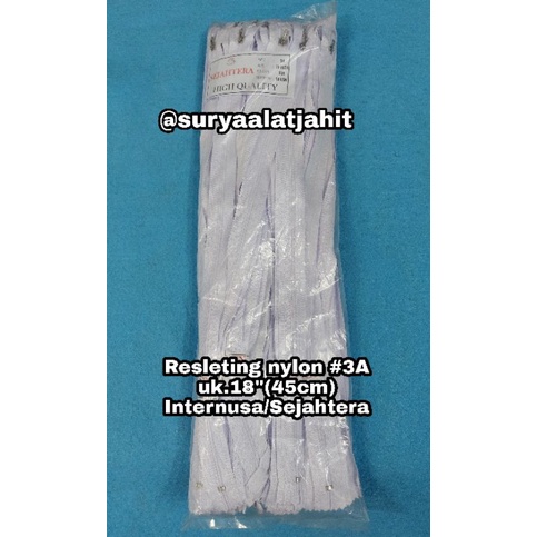 Resleting nylon 18in (45cm) Internusa =rp.9.000/1lusin