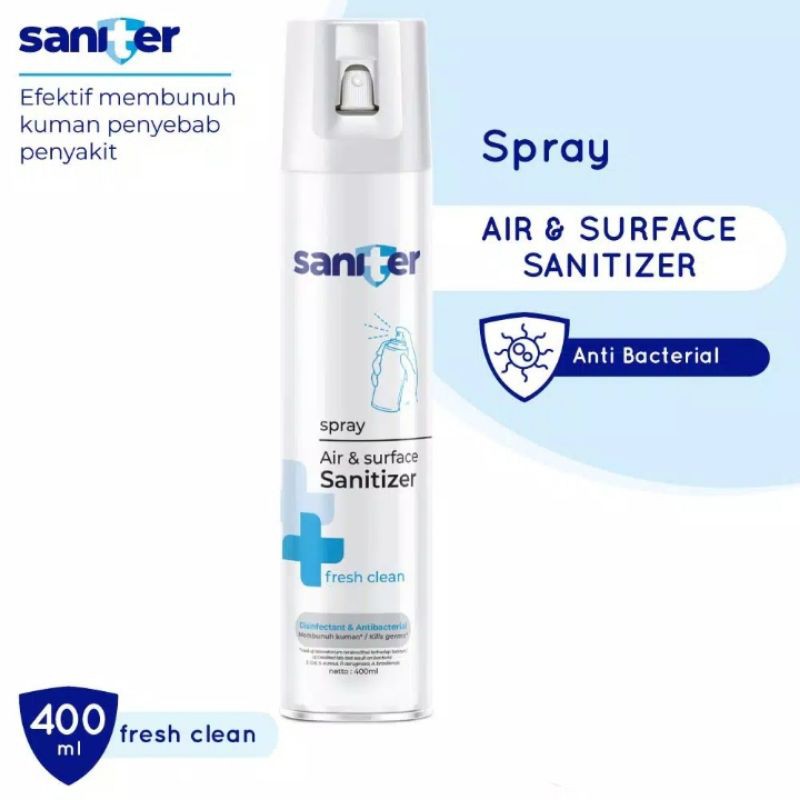 INSTANCE SANITIZER RUANGAN 400 ML AEROSOL / DESINFECTAN RUANGAN SEMPROT / ANTI BACTERIAL ANTI VIRUS
