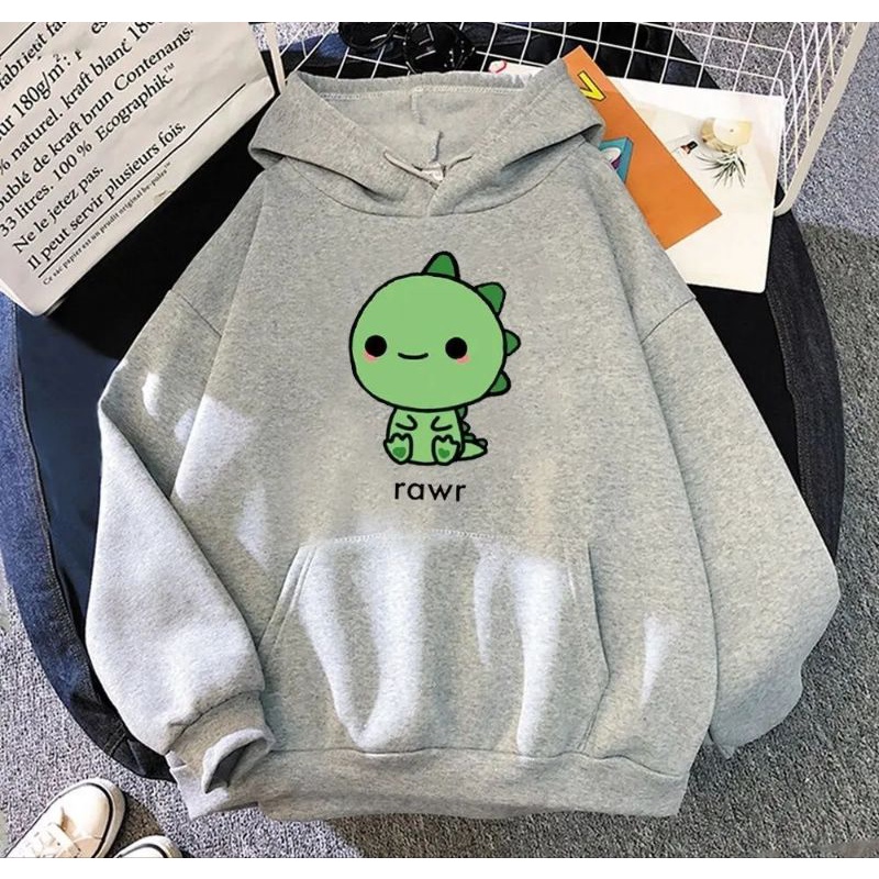 Rawr Hoodie Cewek Wanita Terbaru