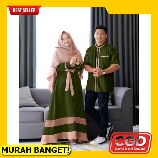 Baju Couple Kapel Maxi Dress Xl Kemeja Jumbo Xxl Pasangan Keluarga Pria Wanita Suami Istri Busui Pes