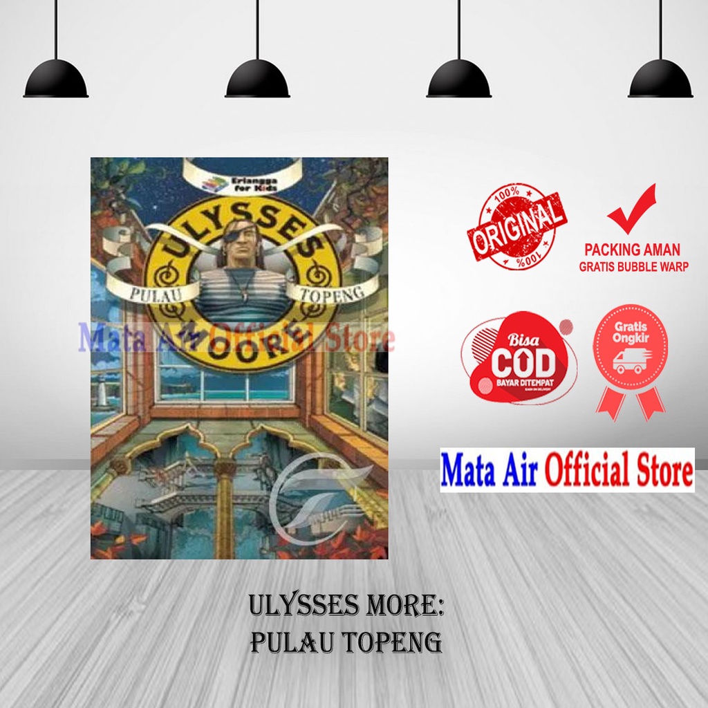 BEST SELLER ORIGINAL ULYSSES MOORE : PULAU TOPENG - ERLANGGA FOR KIDS