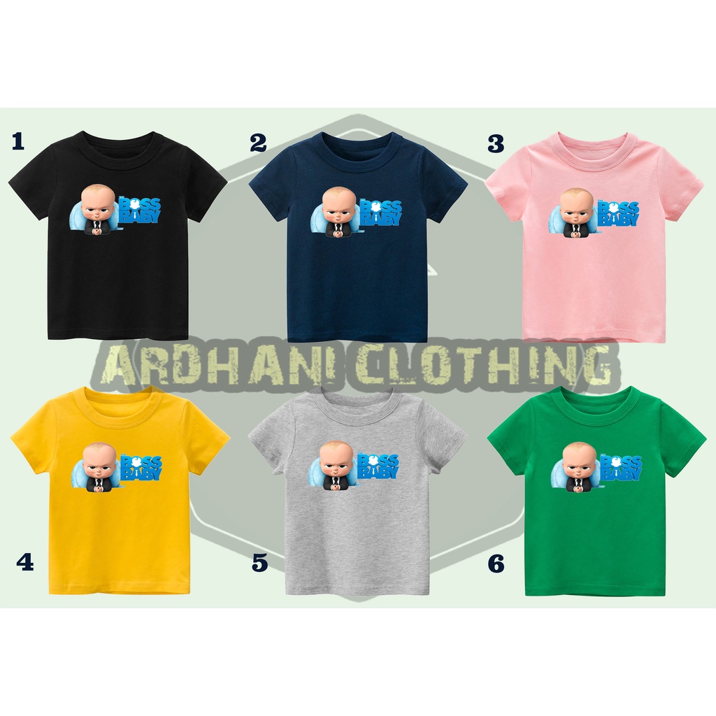 KAOS ANAK THE BOSS BABY BAHAN PREMIUM