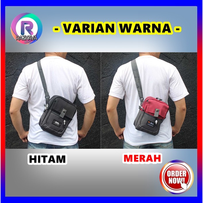 Tas Kecil Mini Selendang Hp Hape Cowok Cewek Wanita Pria Kekinian Selempang Salempang Slendang Sampi