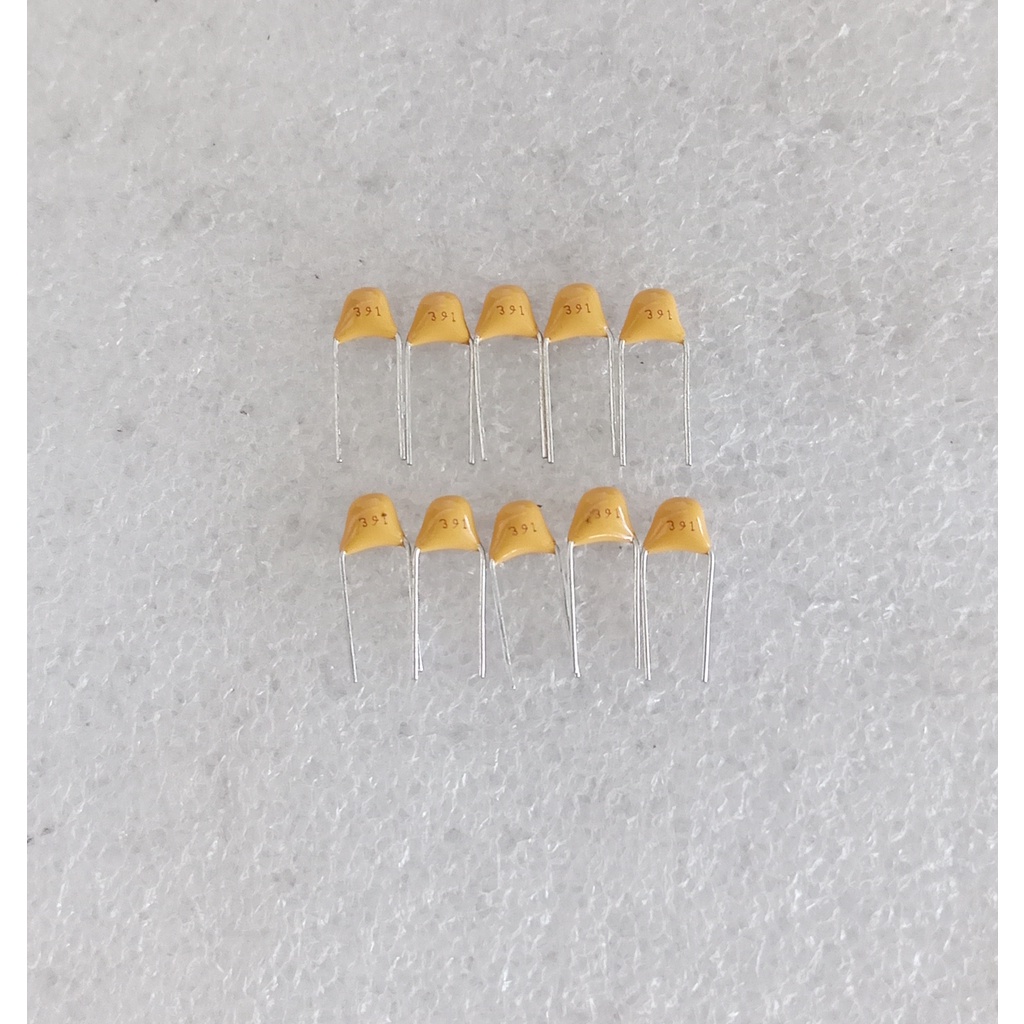 Capacitor Monolithic 390pf 391 10pcs