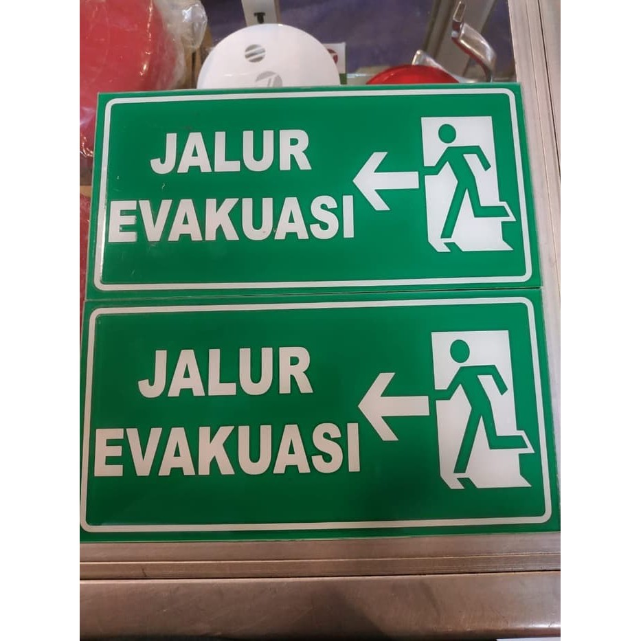 

akrilik / acrylic sign JALUR EVAKUASI 30X12