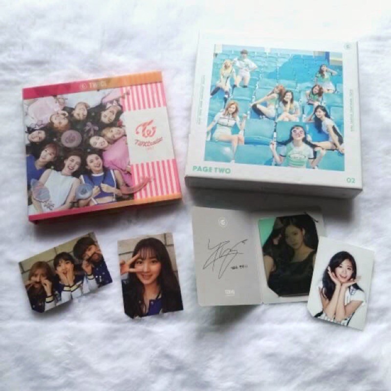 TWICE album only & pc : Page Two mint ver - Twicecoaster lane 1 Pink Magenta