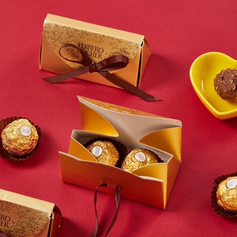 Kotak Coklat Ferero isi 2 biji / Gift Box / souvernir Box