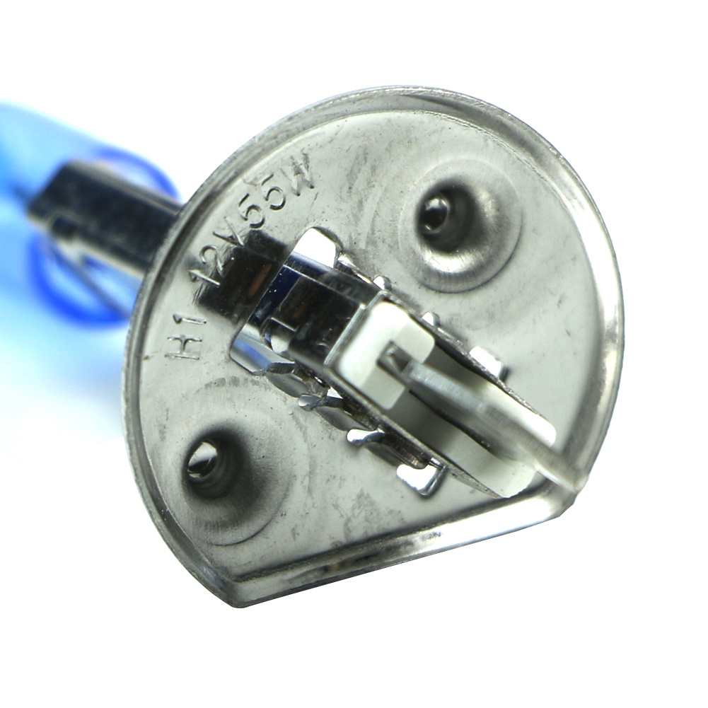 Cre 2pcs Lampu Xenon Halogen H1 6000K 55W 12V Warna Putih Untuk Headlight Mobil